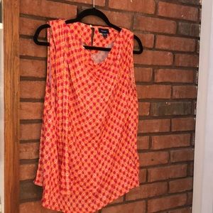 Flower print sleeveless top | Façonnable | Size 6